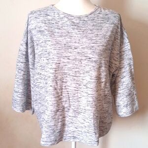 Pure Jill Cropped Sweatshirt Soft Athleisure Yoga Beach Women's Size M